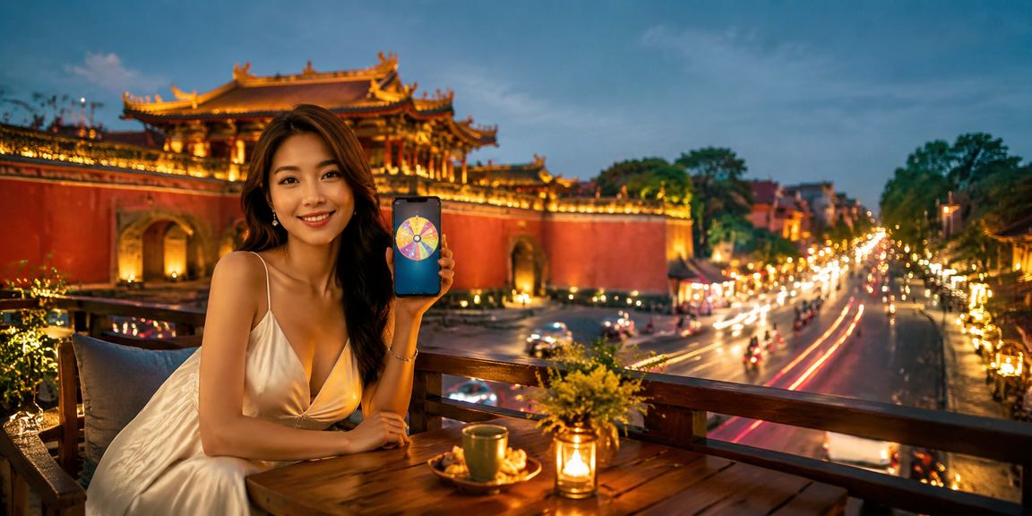 Bàn roulette tại Huế với tách cà phê Việt Nam bên cạnh